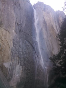 Upper Yosemite falls. Its like 2,400 feet tall, one of the tallest in the world, I think.